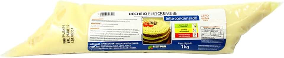Recheio Forneável Leite Condensado 1Kg Festcreme - Festpan