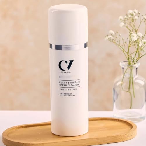 Age Defy+ Purify & Hydrate Cream Cleanser 150ml | Natural & Organic Anti-Ageing Cleanser by Cha Vøhtz | Purifying Facial Cleanser for Mature Skin | Paraben Free & Ethyl Alcohol Free | Cruelty Free - Image 3