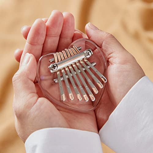 BIENKA Mini Kalimba Pouce Piano 8 Touches Doigt Piano Acrylique en Forme De Coeur Pouce Piano Petit Instrument De… - Les Beatles, Paul McCartney, John Lennon, RIngo Starr, George Harrison BIENKA Mini Kalimba Pouce Piano 8 Touches Doigt Piano Acrylique en Forme De Coeur Pouce Piano Petit Instrument De… – Image 5