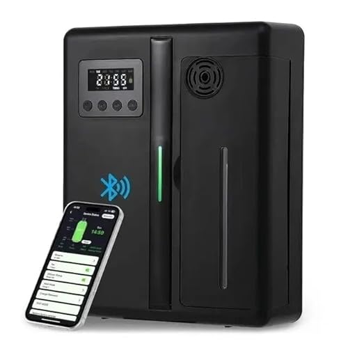 Difusor de Óleo Essencial Inteligente, Fragrância Automática, Aromaterapia, Óleo Puro, Display, Sem