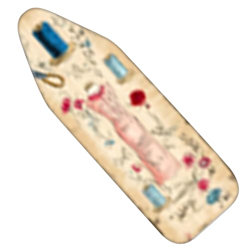 Nuxovilar Vintage Sewing and Floral Pattern Ironing Board Cover, 15Ã—54inch, This Cover Fits Most Standard Boards, Dust - Proof Ironing Accessory for Home Decoration