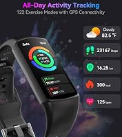 Smart Watch Fitness Tracker with 24/7 Heart Rate, Blood Oxygen Blood Pressure Monitor Sleep Tracker 120 Sports Modes Activity Trackers Step Calorie Counter IP68 Waterproof for Andriod iPhone Women Men — image 5