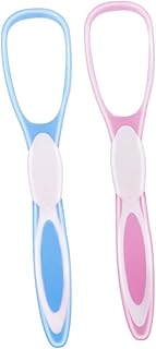 Healeved Limpador De Língua Raspador De Língua Para Adultos Raspador De Metal Ferramentas Especiais 2 Peças Limpador De Língua Limpador De Língua Raspador De Língua Raspador De Higiene