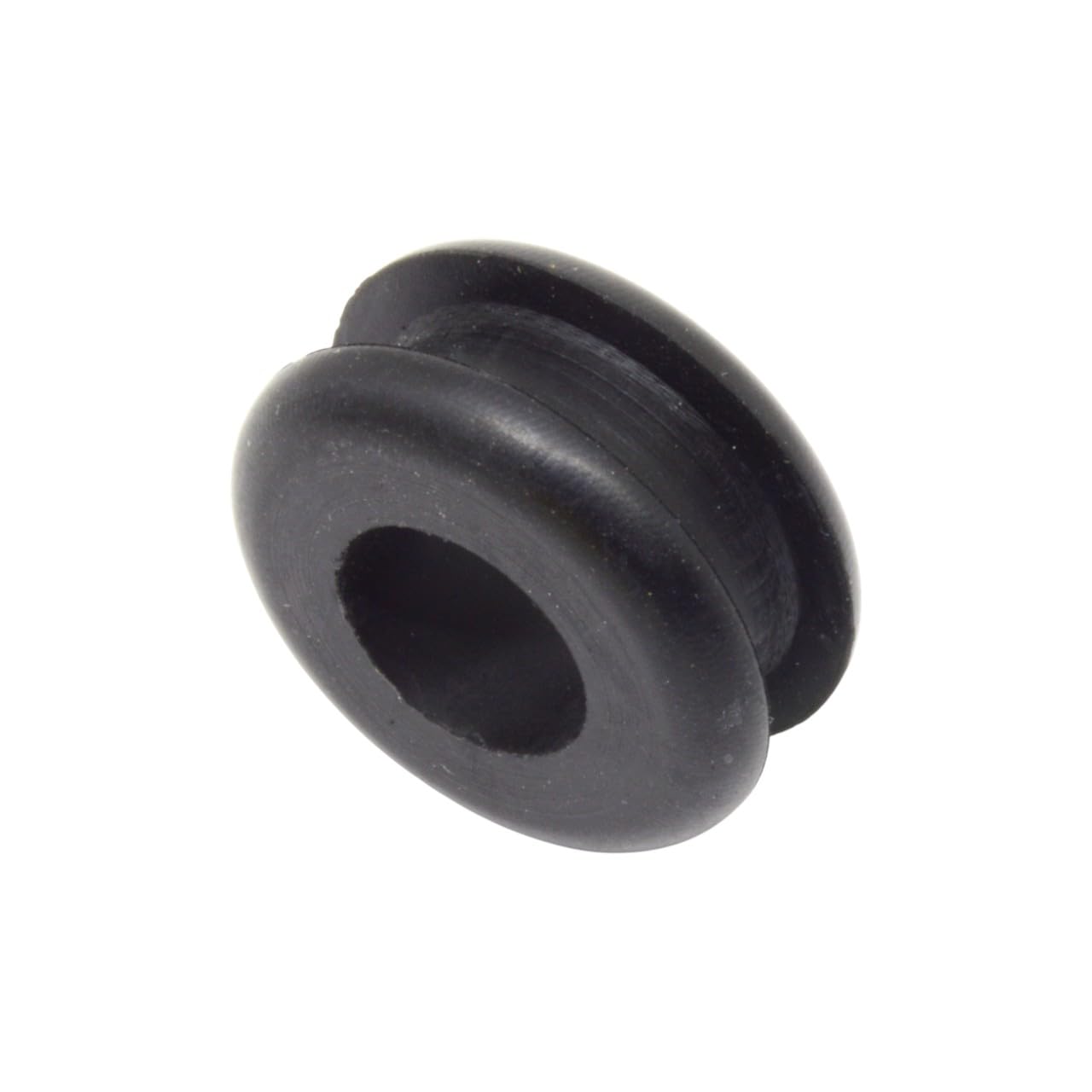Pkg of 6 - Black Buna-N Rubber Push-in Mil-Spec Grommet - Inner Diameter 1/2", Outer Diameter 1 1/16", Fits Panel Hole 13/16", Fits Panel Thickness 1/