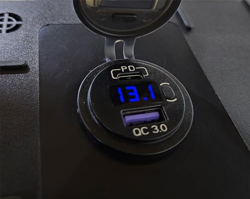 Trolling Motor U1 Smart Vented Battery Box for Lithium WITH Dual USB-C + 1 USB Voltmeter and Cables Vmax