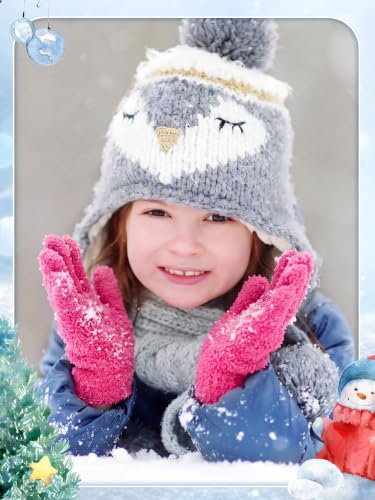 Image of EBOOT 3 Pairs Winter Kids Gloves Warm
