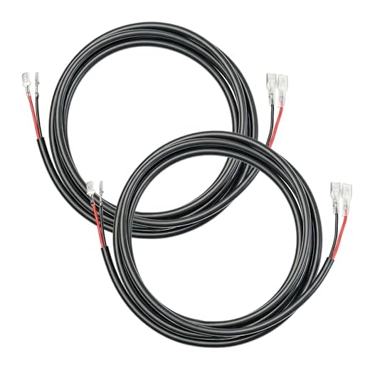 MADCATZ 2PCS 16 AWG 10 Feet Wiring Harness Extension Kit for LED Light Bar, Work Light, Off Road Lights, Fog Light, Boat Lighting - Plug & Play Wire Cable, Black (2 Packs)