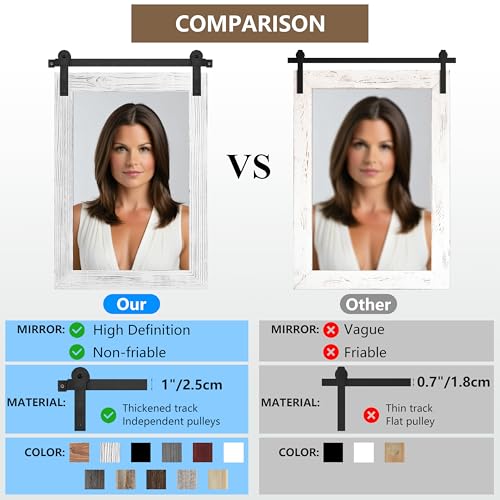 Cogood Farmhouse Barn Door Mirror thumb #6