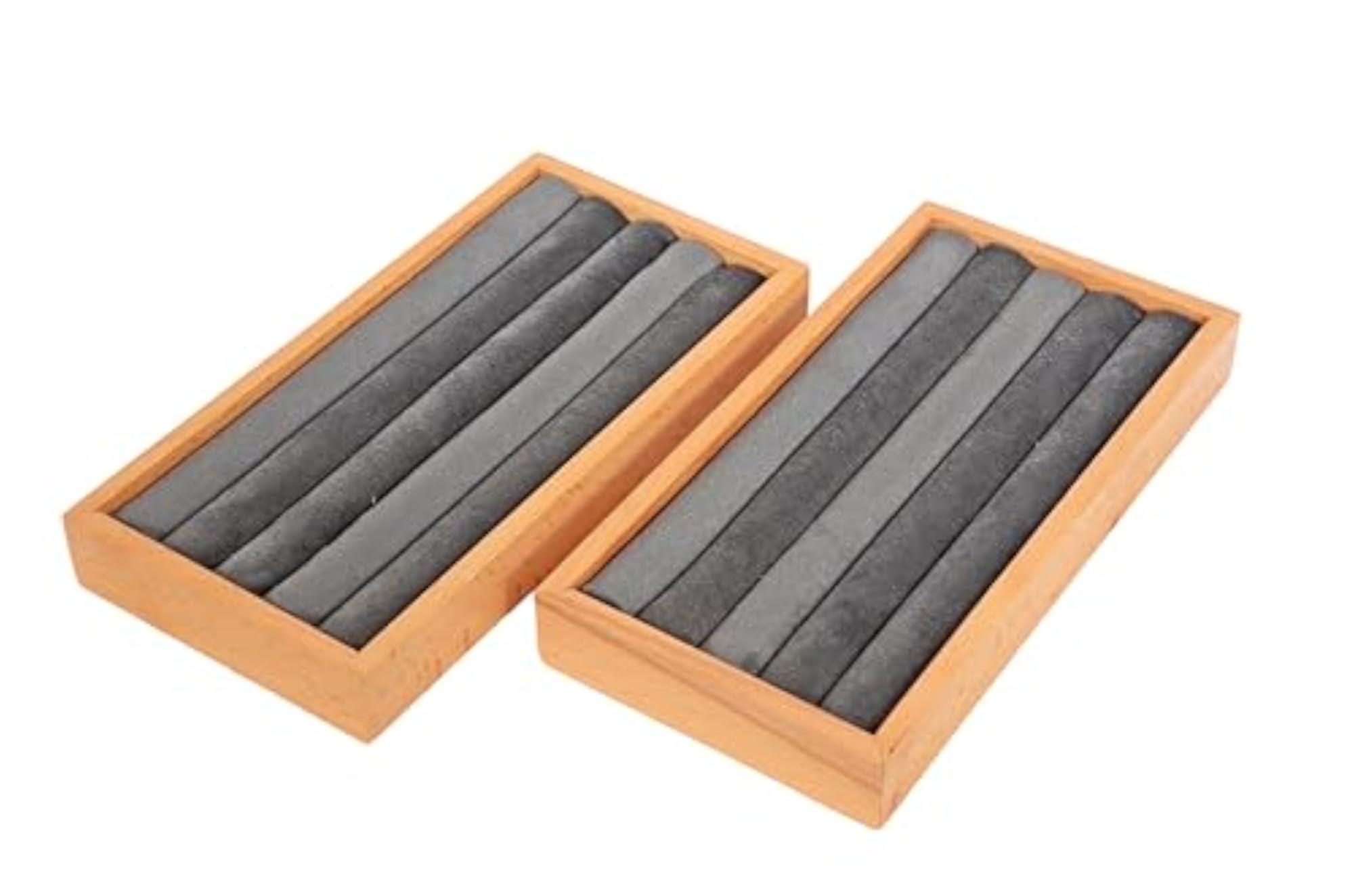 Wood Bamboo 2 Ring Display Holder, Jewelry Storage Tray