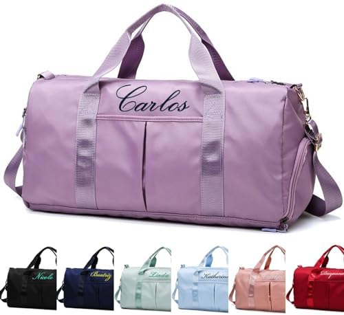 Bolsa de Deporte Bordada con Nombre y Logotipo, Bolsa de Viaje, B...