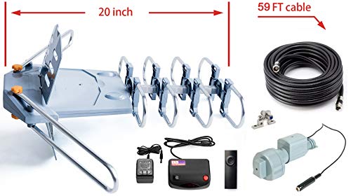 image for pingbingding PBD Outdoor Digital Amplified HDTV Antenna, 150 Mile Moto