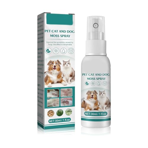 Spray de recuperación y alivio de picazón para perros y gatos, alivio de la sarna de 30 ml, spray de eccema de gato, tratamiento de picazón de piel de mascotas