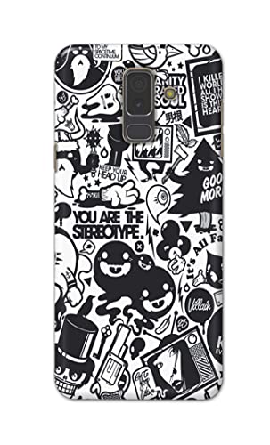 Image of Printed Hard Back Cover Case for Samsung Galaxy A6 Plus | A6+ | Samsung Galaxy J8 Back Cover (Mixed Cartoon) -702