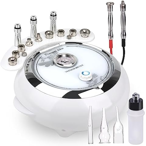【3-IN-1】Microdermabrasion Machine, mcwdoit 0-68cmHg Strong Suction Power, Professional Dermabrasion Facial Skin Care Cover