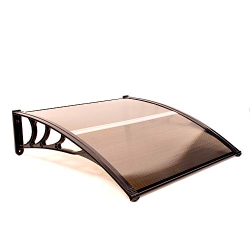 ALEKO Polycarbonate Outdoor Window and Door Cover - Single Wide 40x40 in - Polycarbonate Brown - DC40X40BRGA