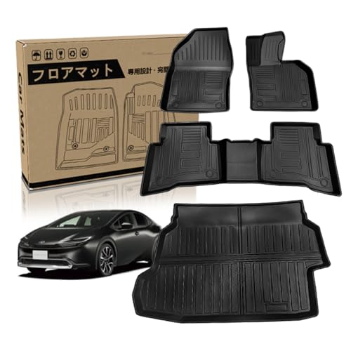 ElitingCar �g���^ �ɓK�p �v���E�X PRIUS 60�n �Ή� ��p�݌v �t���A�}�b�g+���Q�b�W�}�b�g 2023�N1���`���s �J�[�}�b�g 3D���̍\�� �g�����N�}�b�g �h���d�l ����h�~ �ω��� �ϖ��Ր��ɗD�� �R�ی��ʔ�����TPE�f�� �ȒP���