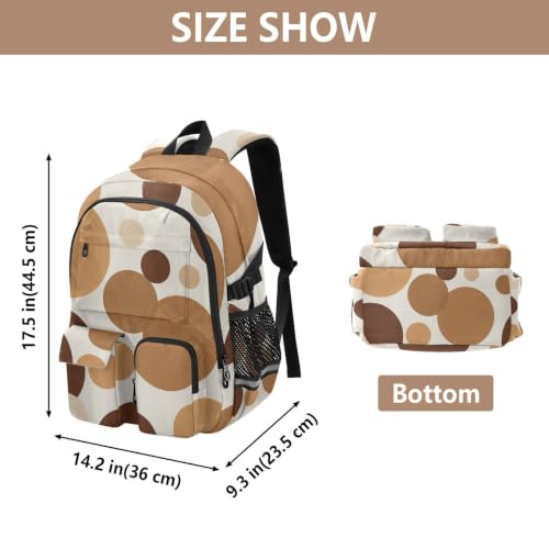 Mochila de viaje con compartimentos amplios y estampado clásico de lunares 3