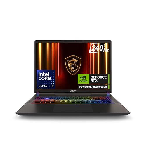 Image of MSI Vector 16, Intel Series 2 Core Ultra 9 275HX, 41cm QHD+ 240Hz Gaming Laptop (16GB /1TB NVMe SSD /Windows 11 Home /NVIDIA GeForce RTX 5080, GDDR7 16GB /Cosmos Gray /2.7Kg) A2XWIG-442IN
