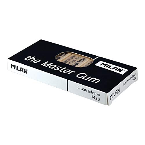Milan Erasers, White, Small