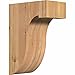 Ekena Millwork COR06X10X14DEL00SWR 5 1/2"W x 10"D x 14"H Del Monte Smooth Corbel, Western Red Cedar