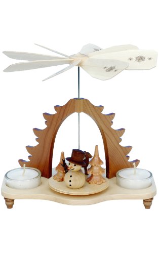 Christian Ulbricht 33-052 Pyramiden-Snowman-19,1 cm H x 19,7 cm T...