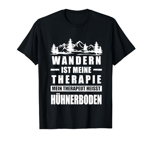 Hühnerboden Berg Gipfelkreuz Berghütte T-Shirt