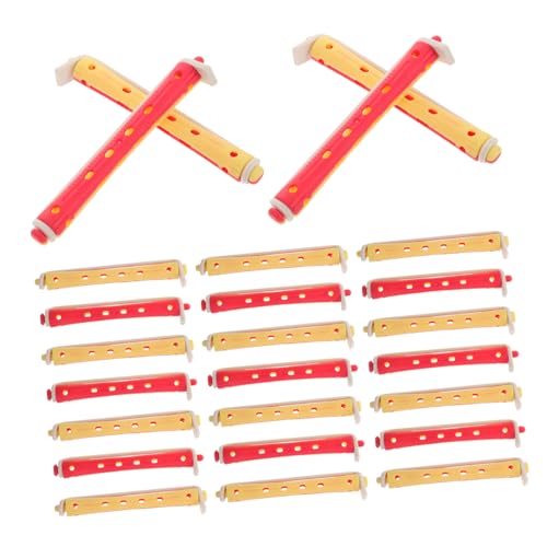 SHERCHPRY 24Pcs Hair Rollers Set for DIY Hair Styling Heatless Curling Rods for Natural Curls Cold Wave Perm Rods for Home Salon Use Variety Pack for Beachy Waves