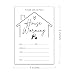 XZMBQ Housewarming Party Invitations - 20 Invitation Cards 4”x6” with 20 Envelopes - Invitations for Housewarming Party Invites.(134)