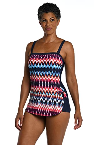 GIBZ Costume da Bagno Intero con Sarong Pareo per Donna Boho Floral