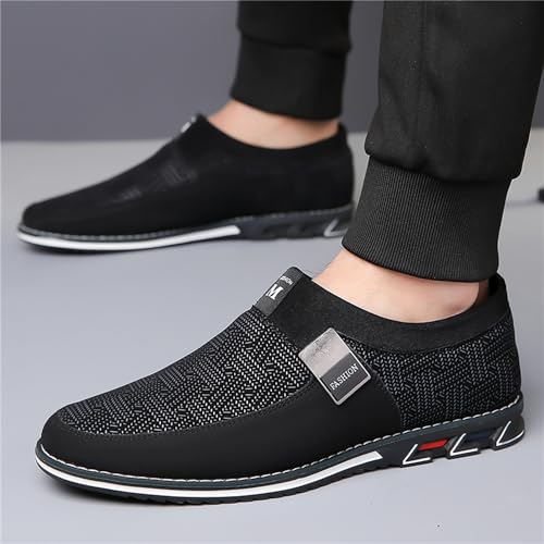 Image of Veslesth Men Casual Shoes Sneakers Loafers Comfort Walking Shoes Fashion Driving Shoes Luxury Leather Shoes for Male Business Work Office Dress Outdoor