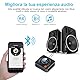eppfun Bluetooth 5.3 Audio Adapter, Bluetooth Empfänger für Stereoanlage mit 3.5mm AUX Klinke & Cinch, HiFi Receiver für Lautsprecher Verstärker