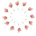 WeddingBobDIY 12Pieces/lot Groom Boutonniere Wedding Silk Rose(3.5cm) Flowers Accessories Prom Pin Man Suit Decoration Pink