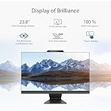 ASUS M3402 All-in-One, 23.8” FHD Touch Display, AMD Ryzen™ 5 7520U Processor, 16GB RAM, 512GB SSD, Windows 11 Home, Kensington Lock, Black, M3402WFA-PB504T - Image 2