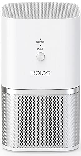 Cheapest 🛒 KOIOS Air Purifier, Small Air Purifiers with True HEPA Filter, Air Cleaner Bedroom Home Office, Remove Wildfire Smoke Dust Pollen Pet Dander, Protable Odor Eliminator, 219ft², No Ozone