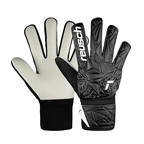 Reusch Attrakt Starter Solid Junior Torwarthandschuhe Kinder Jugendliche Fußballhandschuhe für Jungen und Mädchen geeignet für alle Wetterbedingungen und Spielfeldoberflächen
