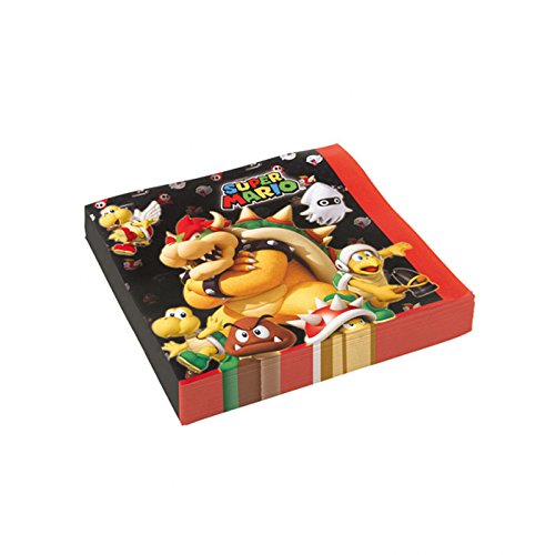 Preisvergleich Produktbild PARTY DISCOUNT ® Servietten Super Mario, 20 Stück