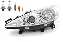 Johns, Scheinwerfer Halogen Front passend für Peugeot 207 02/2006- Links + Leuchtmittel