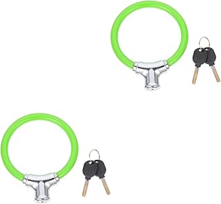 CLISPEED 2 Sets Bicycle Lock Electric Bike Lock Electric Bike Bike Scooter Lock Bike Safety Lock Motorbike Lock Bike Chain Security Lock Professional Cycle Lock Anti- Bike Lock Simple