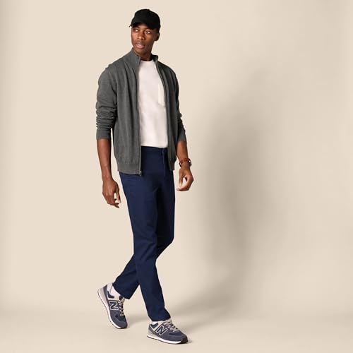 Image of Amazon Essentials Men's Slim-Fit Wrinkle-Resistant Flat-Front Stretch Chino Pant