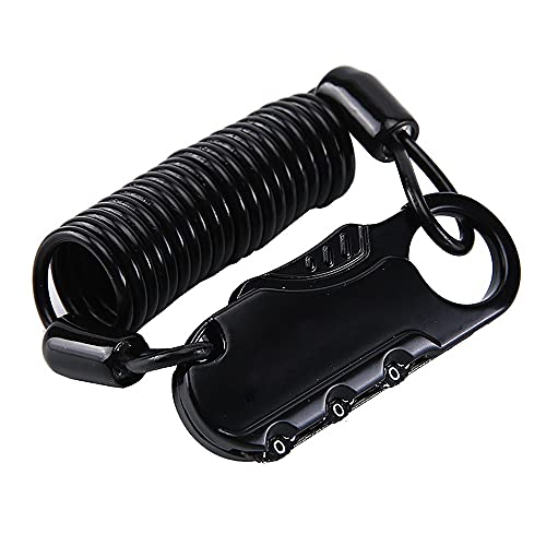 バイク ロック ヘルメットロック ワイヤーロック スチールワイヤーロープ付き 自転車のロック ヘルメットホルダー ヘルメットなどに適し 盗難防止 携帯便利 自転車 ロック 鍵はいらない 防犯 カラビナ式  暗証番号 鍵 簡易 安全 頑丈 キー