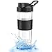 Smoothie Flasche 570 ml Wasserflasche Portable Sportflasche Auslaufsicher Tritan Trinkflasche BPA Frei Outdoor Travel Flasche für Erwachsene & Kinder