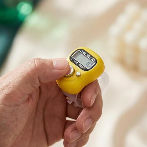 Image of FreshDcart Digital Finger Tally Counter Combo | Adjustable Ring & Hand Strap Click Counter | 5-Digit LCD Display with Reset Button for Mantra Jaap, Meditation, Sports, Knitting & Attendance