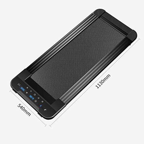 Image of Motorised Flat Running Machine Electric Treadmill Noise Reduction Portable Walking Equipment with Pulley for Home Gym