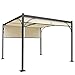 Produktbild Mendler Pergola Granada, Garten Pavillon Terrassenüberdachung, stabiles 6cm-Alu-Gestell + Schiebedach 3x3m