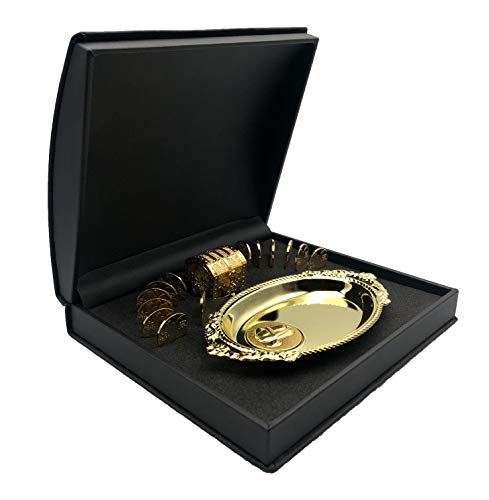 Ehv Wedding Unity Coins – Deluxe Wedding Coins With Beautiful Display Box – Traditional Wedding Keepsake Arras – Elegant Matrimonial Decorative Box With 13 Piece Coin Set (Centenario) #TOP2
