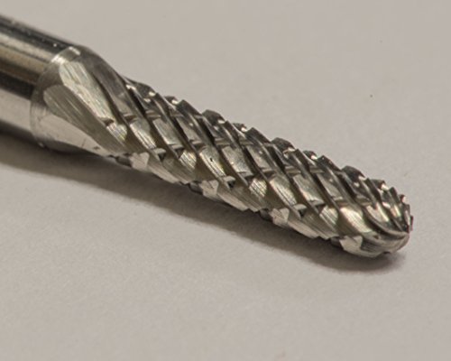 Fresa de carburo sólido doble corte SC-41 3/32" x 7/16" miniatura 4