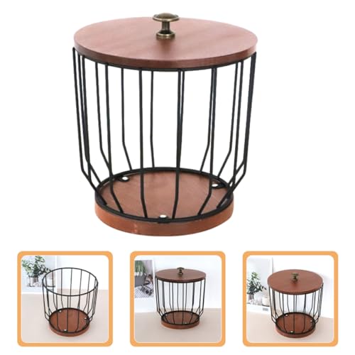 Cesta multifuncional PRETYZOOM de hierro resistente para almacenar frutas 4