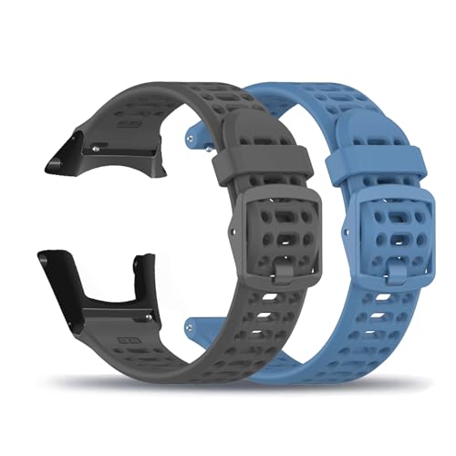 2 Piezas Silicona Correas para Suunto Ambit 3 Sport Correa, Suave de Correas de Repuesto Ajustable Pulsera de Transpirable Deportiva Compatibles con Suunto Ambit 3 Sport Banda (1)