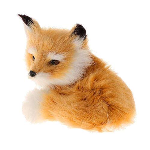 Volking Plüschtier Simulation Fuchs Spielzeug Kleine Fuchs Figur Kuscheltier Plüschtier Kuscheltier Deko für… – Bild 2