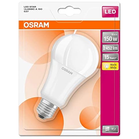 Osram Star Classic, Lámpara LED E27, 19W, Blanco Cover